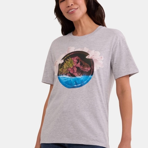 Jurassic World Rebirth Women's Graphic Tee with Short Sleeves - Picture 2 of 5